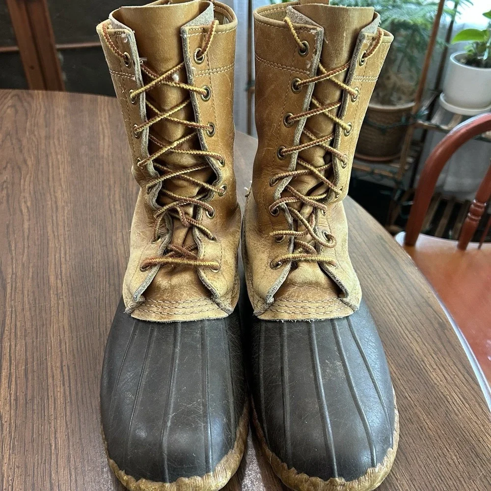 Vintage L.L. Bean Maine Hunting Shoe Duck Boots Made In USA Mens 9 Bean Boot
